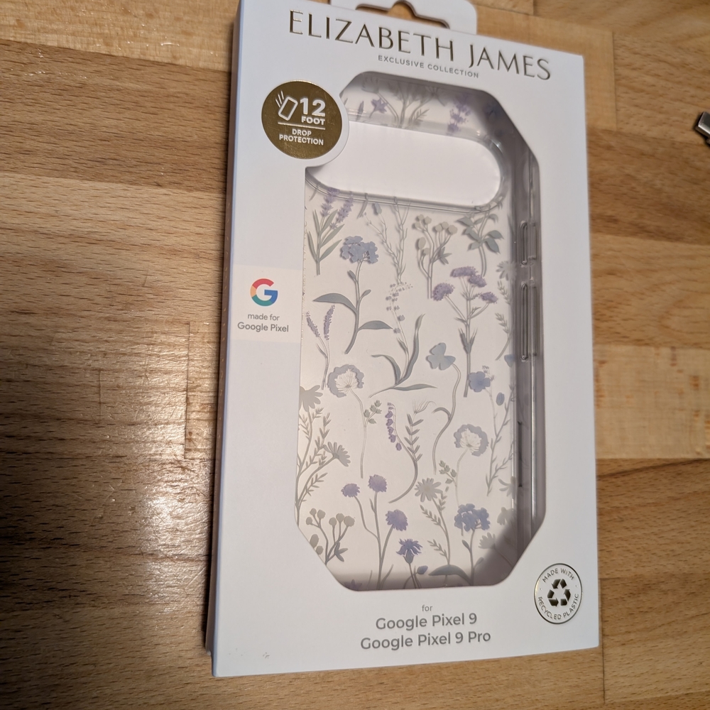 Pixel 9 Pro Case Clear with Lavender Accents